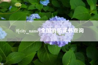 沭阳全国消防证书查询