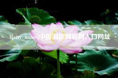 沭阳中国消防网官网入口网址