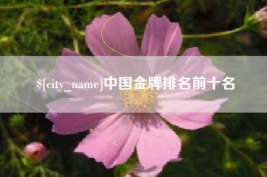 沭阳中国金牌排名前十名
