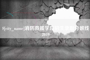 沭阳消防救援学院招生录取分数线2019