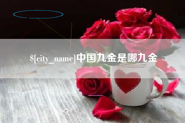 沭阳中国九金是哪九金
