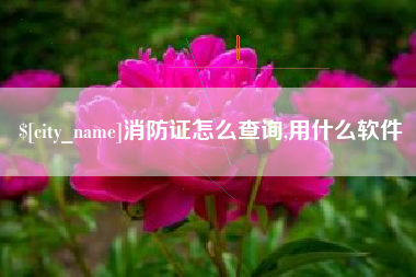 沭阳消防证怎么查询,用什么软件