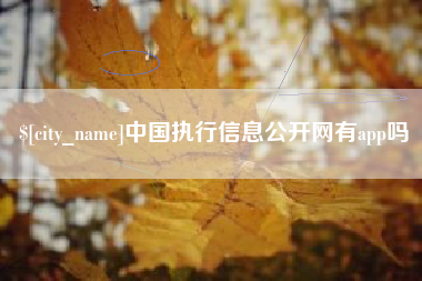 沭阳中国执行信息公开网有app吗