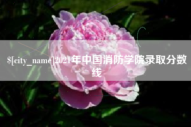 沭阳2021年中国消防学院录取分数线