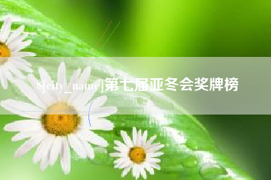 沭阳第七届亚冬会奖牌榜