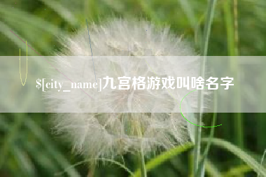 沭阳九宫格游戏叫啥名字
