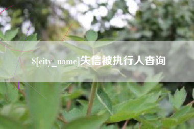 沭阳失信被执行人杳询