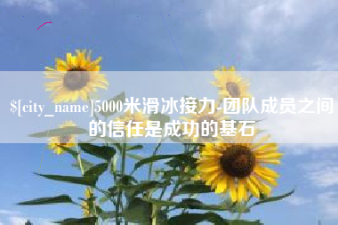 沭阳5000米滑冰接力-团队成员之间的信任是成功的基石