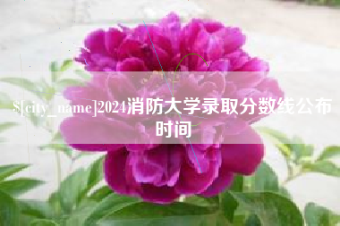 沭阳2024消防大学录取分数线公布时间