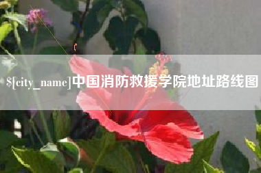沭阳中国消防救援学院地址路线图