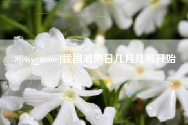沭阳我国消防日几月几号开始