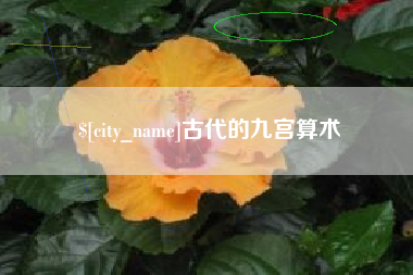 沭阳古代的九宫算术