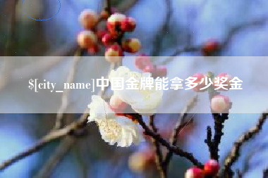 沭阳中国金牌能拿多少奖金