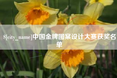 沭阳中国金牌图案设计大赛获奖名单