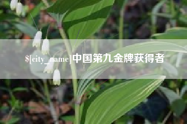 沭阳中国第九金牌获得者