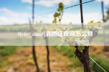 沭阳消防证查询怎么查