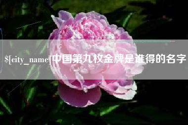 沭阳中国第九枚金牌是谁得的名字