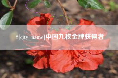 沭阳中国九枚金牌获得者