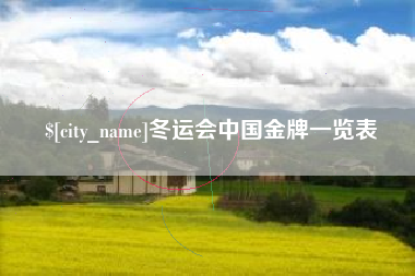 沭阳冬运会中国金牌一览表